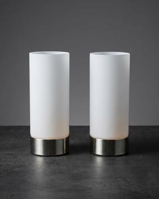 Coppia Lampade Comodino Touch Moderne