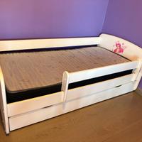 Letto bambina 80x160 con cassetto e materasso