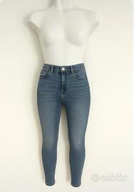 Jeans, skinny, zara, donna, moda, estate, blu, fit