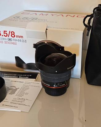 obiettivo Samyang fish eye