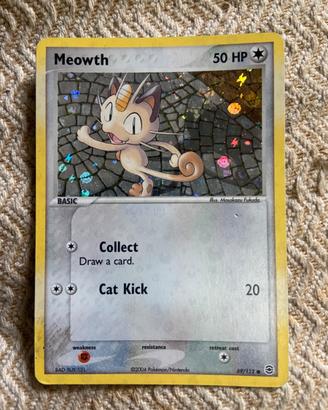 Meowth [Reverse Holo] #69 Pokemon Fire Red & Leaf