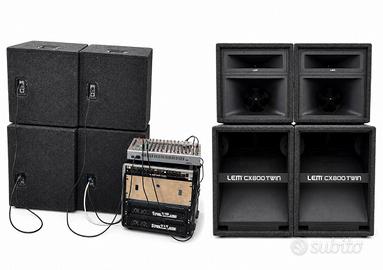 Impianto audio professionale Lem Cx 800 completo