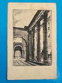 Cartolina MILANO Colonne San LORENZO 1930 Ramorino