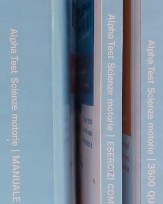 Alpha Test Scienze Motorie – Kit completo 3 libri