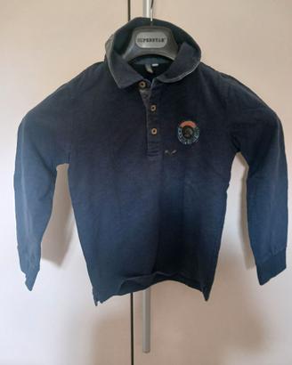 Polo m/l, Grigio scuro, marca Melby anni 8