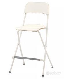 Sgabello con schienale FRANKLIN