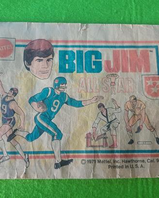 Inserto Promozionale Big Jim All Star 1971