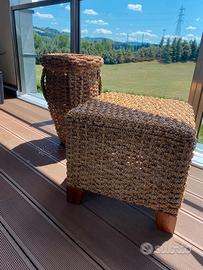 Componenti da arredo in vimini