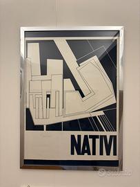 Gualtiero nativi manifesto firmato e catalogo