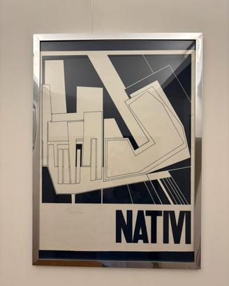 Gualtiero nativi manifesto firmato e catalogo