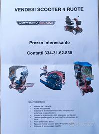 Scooter elettrico 4 ruote per disabili e anziani