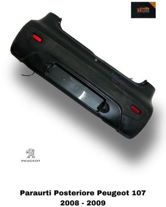 PARAURTI POSTERIORE COMPLETO PEUGEOT 107 1° Serie