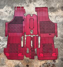 Fiat 500 N, D, F, L, R - set tappetini rossi