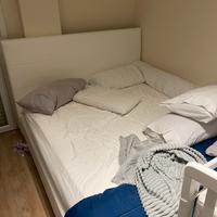 Letto matrimoniale contenitore con materasso