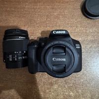 reflex canon eos2000d efs 18-55 kit + 50mm f1.8 ca