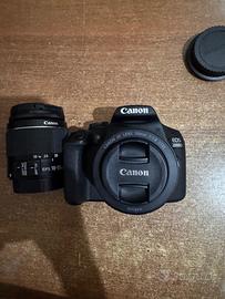 reflex canon eos2000d efs 18-55 kit + 50mm f1.8 ca