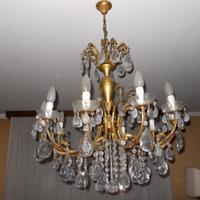 Lampadario da sala a goccia corpo in ottone