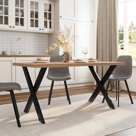 Tavolo 160x80 cm in Legno MDF effetto rovere