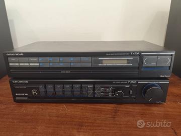 GRUNDIG ACCOPPIATA STEREO HI-FI VINTAGE ANNI'80