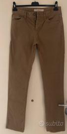 Pantaloni burberry color senape cotone tg 29
