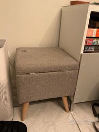 Sgabello con contenitore