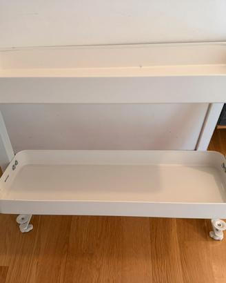 VATTENKAR Scaffale per scrivania, bianco, 49x15 cm