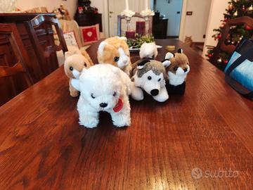 peluche Trudi husky, scoiattolo, gatto, orso, volp
