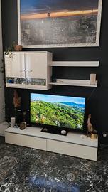 CONSOLLE TV E VETRINA + 2 MENSOLE