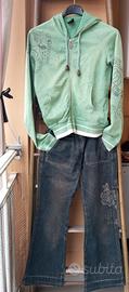 Felpa Diesel + jeans Gag tg S