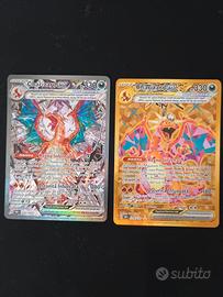 Coppia Charizard Ex Ossidiana Infuocata Near Mint