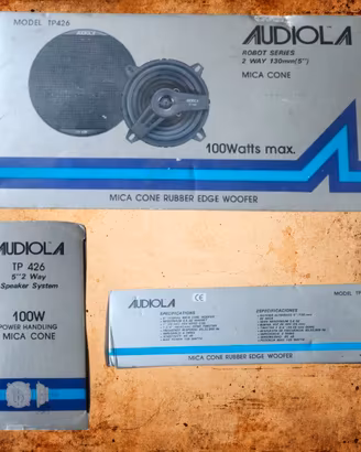 Audiola TP426 Altoparlanti Auto 2 Vie 130 mm 100W 