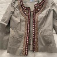Giacchino cotone Alberta Ferretti con applicazione