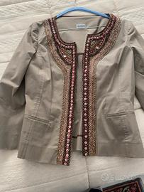 Giacchino cotone Alberta Ferretti con applicazione