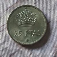 Moneta 25 pesetas anno 1975 stella 77 MB