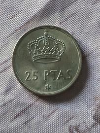 Moneta 25 pesetas anno 1975 stella 77 MB