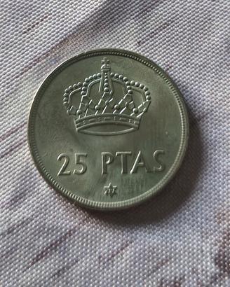 Moneta 25 pesetas anno 1975 stella 77 MB
