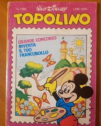 Topolino libretto Disney n.1685 del 13 Marzo 1988