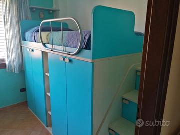 Cameretta completa ragazzi legno