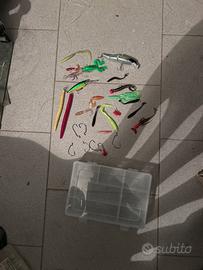 cassetta da pesca con artificiali