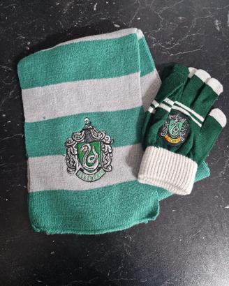 Sciarpa e Guanti Harry Potter Serpeverde Slytherin