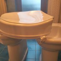 Vaso scarico a terra+sedile+bidet H50