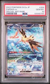 Pokemon Zapdos ex SAR 204/165 151 JP PSA 10