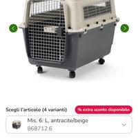Gabbia per cani per aereo omologata