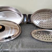 Tegame ovale per cucina a vapore