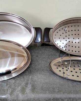 Tegame ovale per cucina a vapore