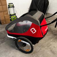 Rimorchio-passeggino bici HAMAX 2 posti