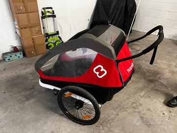 Rimorchio-passeggino bici HAMAX 2 posti