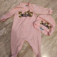 MOSCHINO tutina pagliaccetto con cappellino