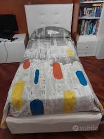 Letto singolo con materasso 
