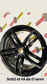 Cerchi in lega da 17 nuove 5x112 turto nero
